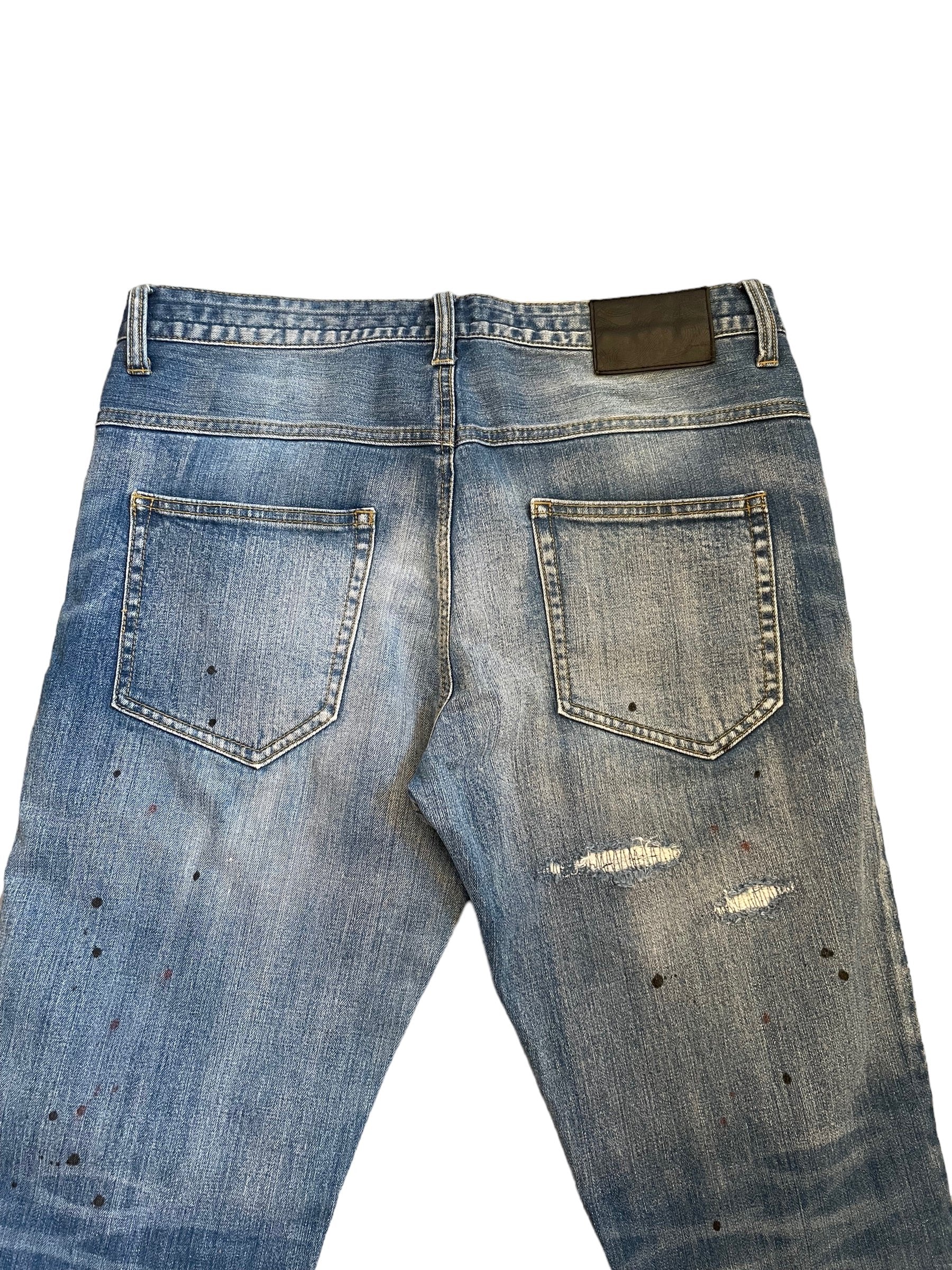 Number (n)ine paint/bandana jeans