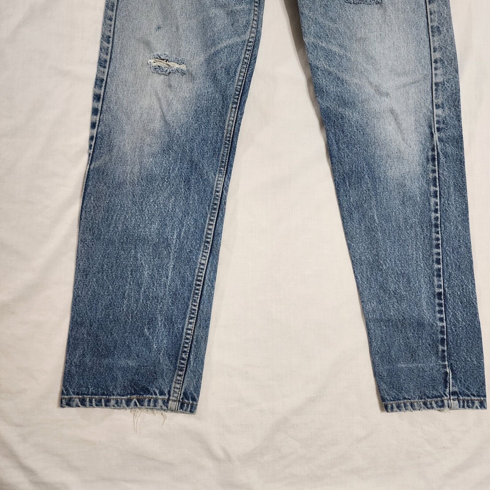 Vintage Orange Tab Levi's 505 Jeans Distressed Mens 32x29