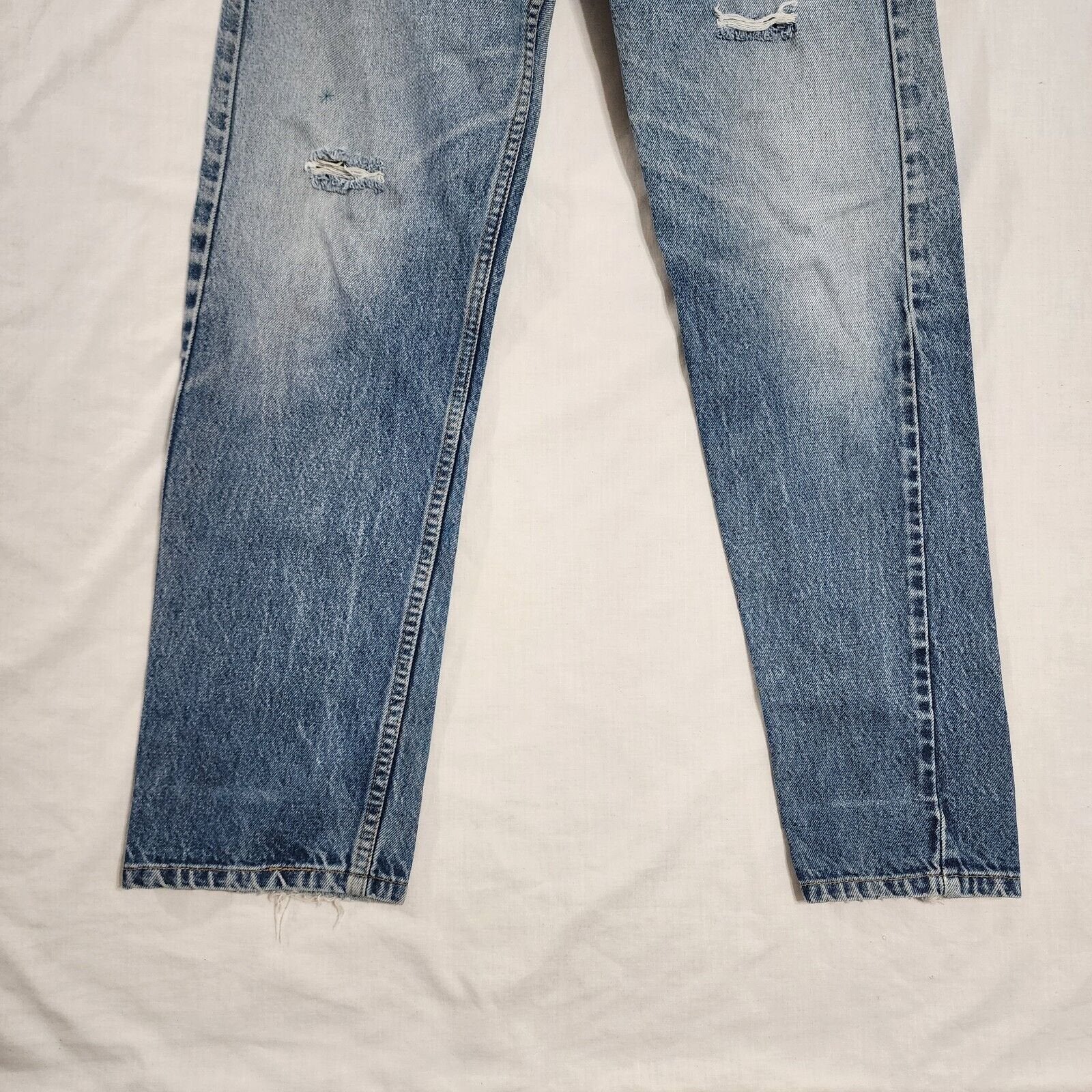 Vintage Orange Tab Levi's 505 Jeans Distressed Mens 32x29