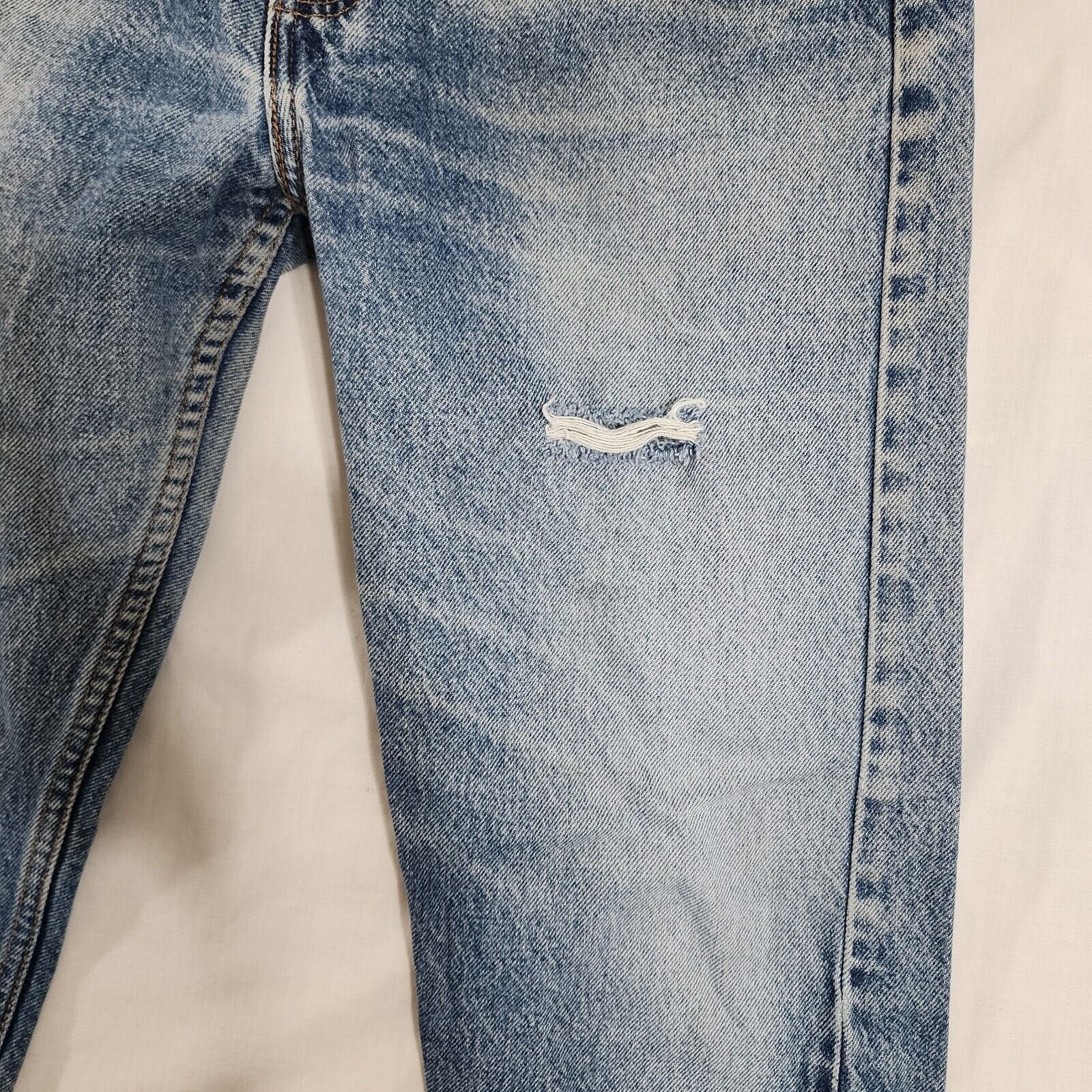 Vintage Orange Tab Levi's 505 Jeans Distressed Mens 32x29