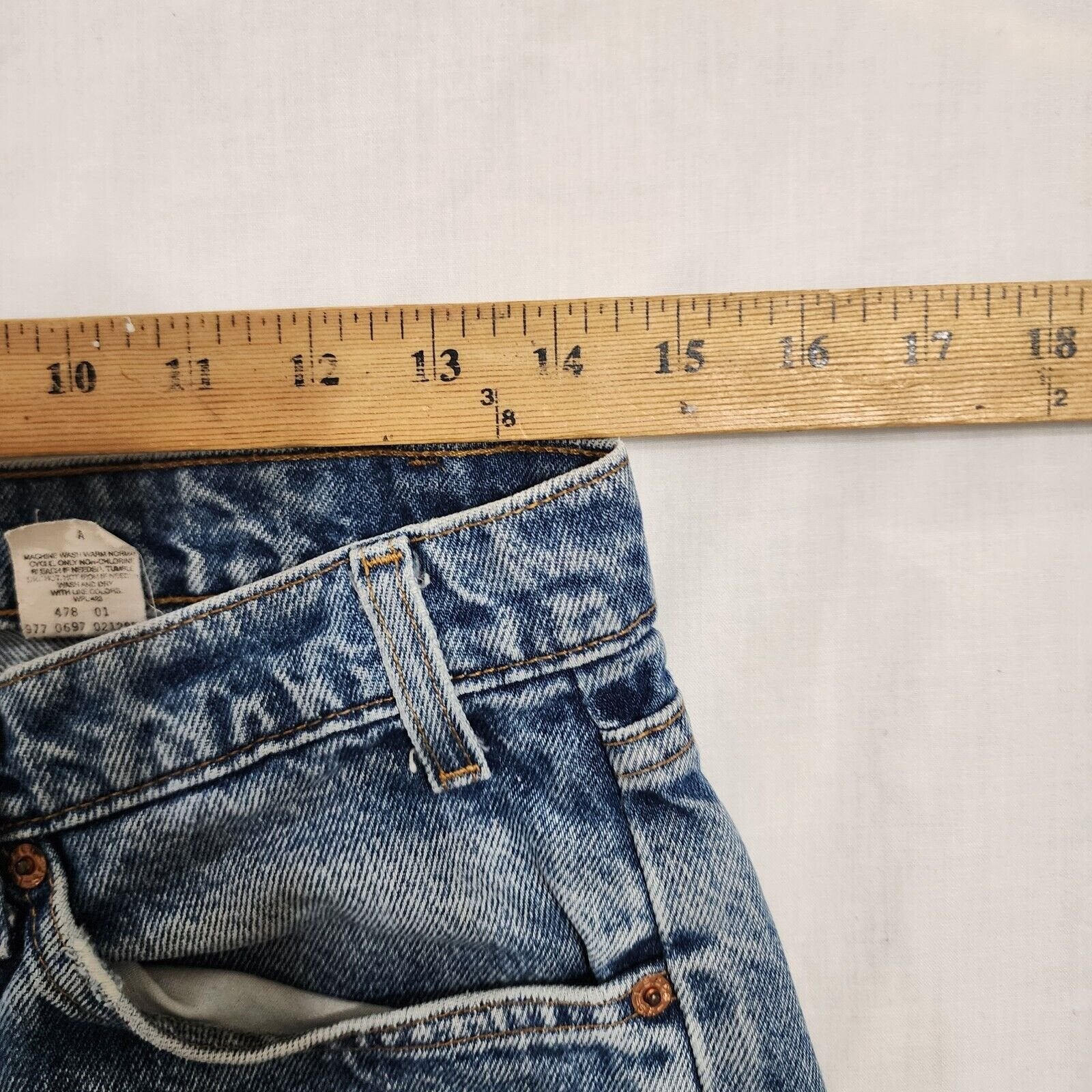 Vintage Orange Tab Levi's 505 Jeans Distressed Mens 32x29