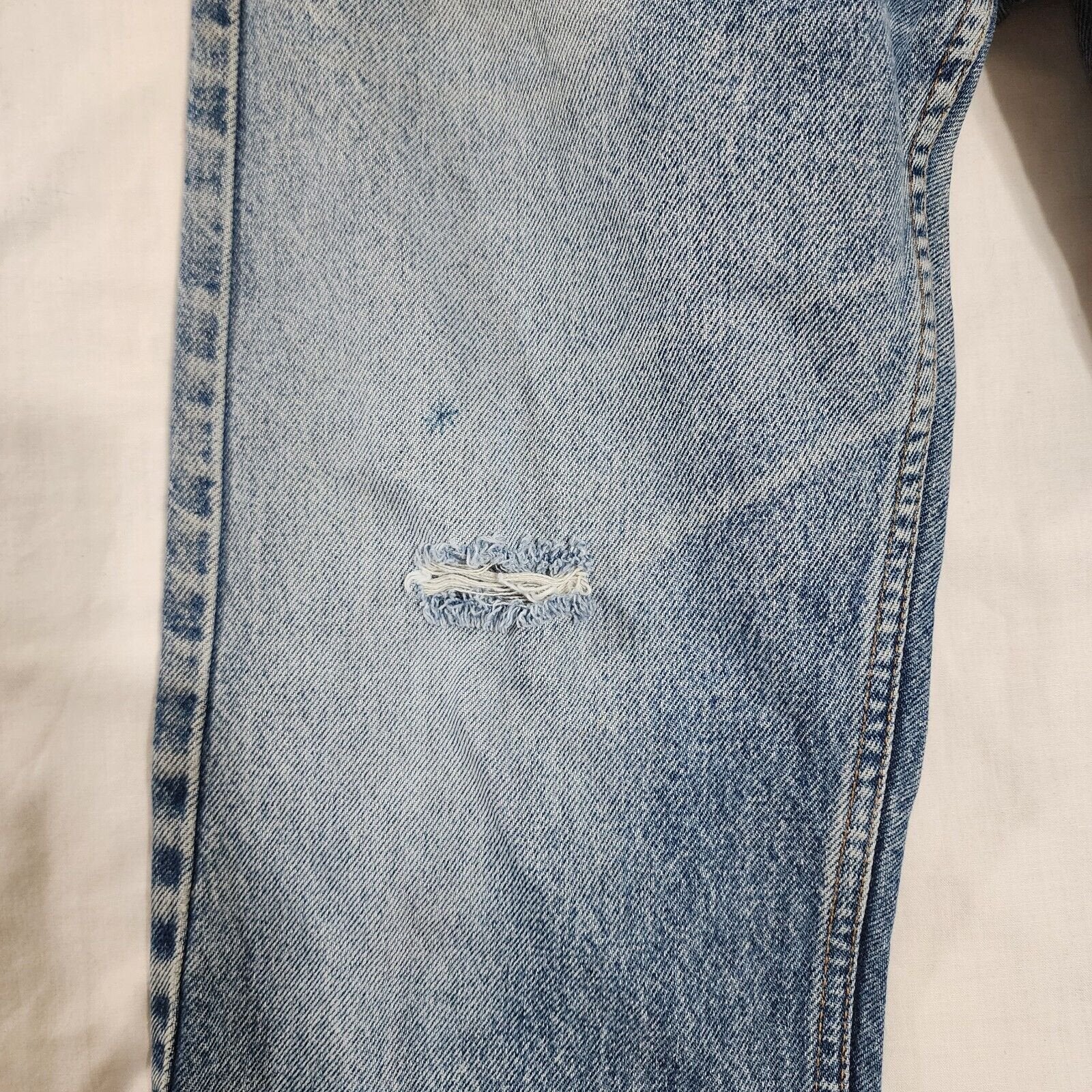 Vintage Orange Tab Levi's 505 Jeans Distressed Mens 32x29