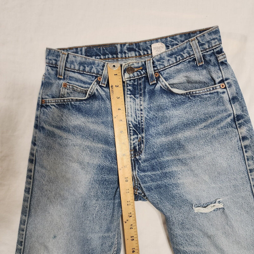 Vintage Orange Tab Levi's 505 Jeans Distressed Mens 32x29