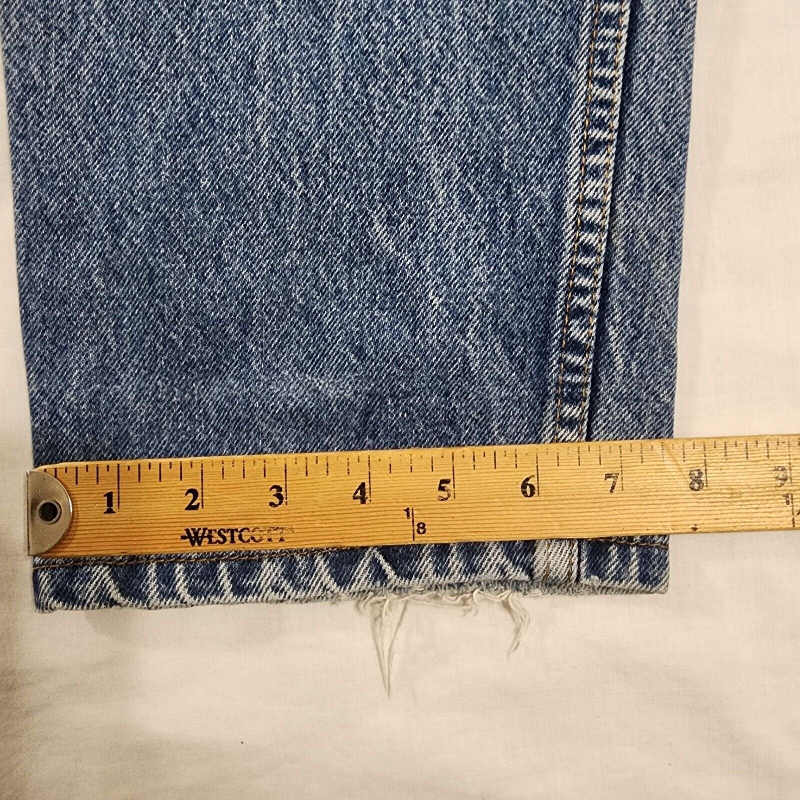 Vintage Orange Tab Levi's 505 Jeans Distressed Mens 32x29