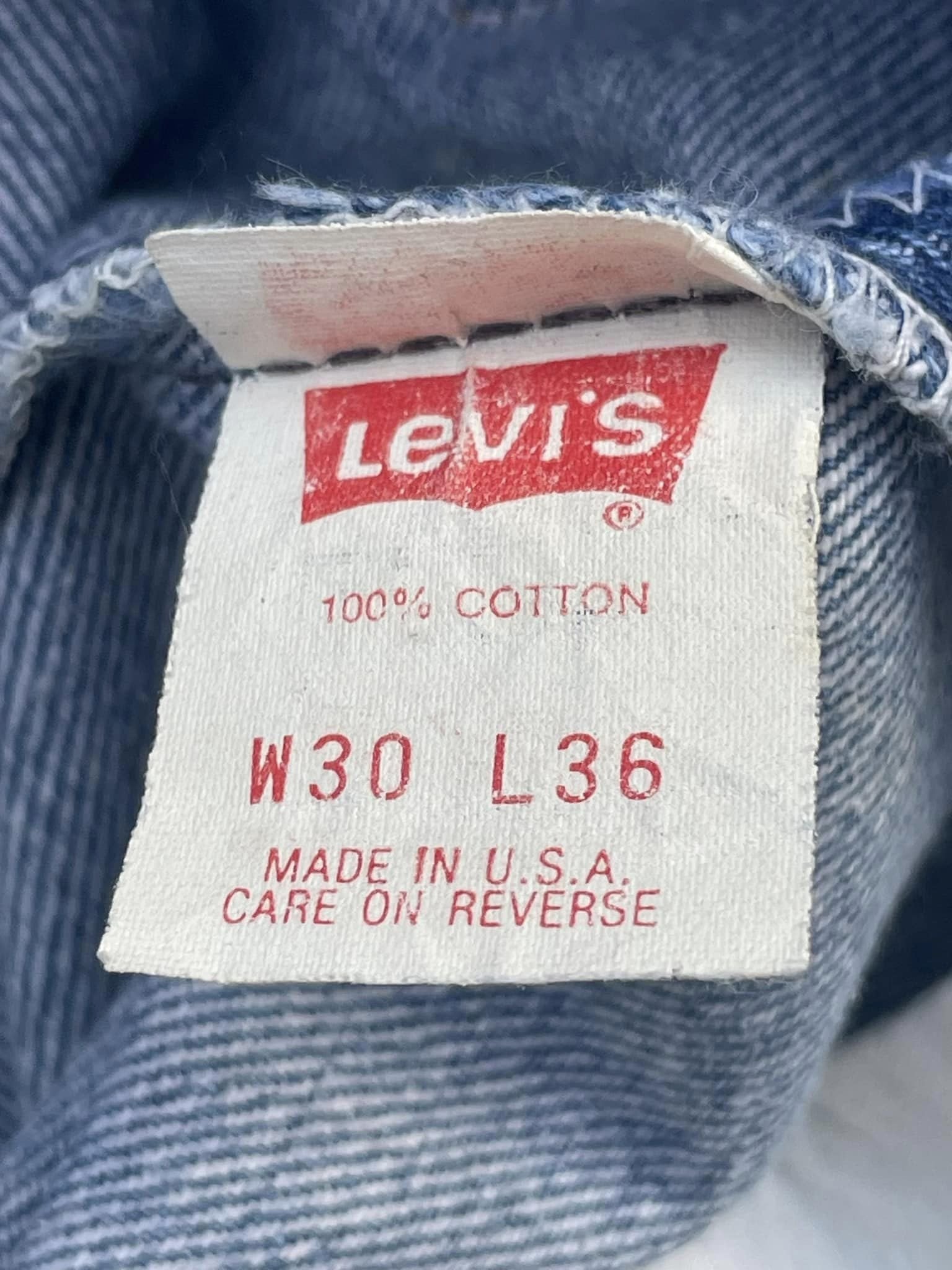 Vintage 1990 Levis 501 e Usa