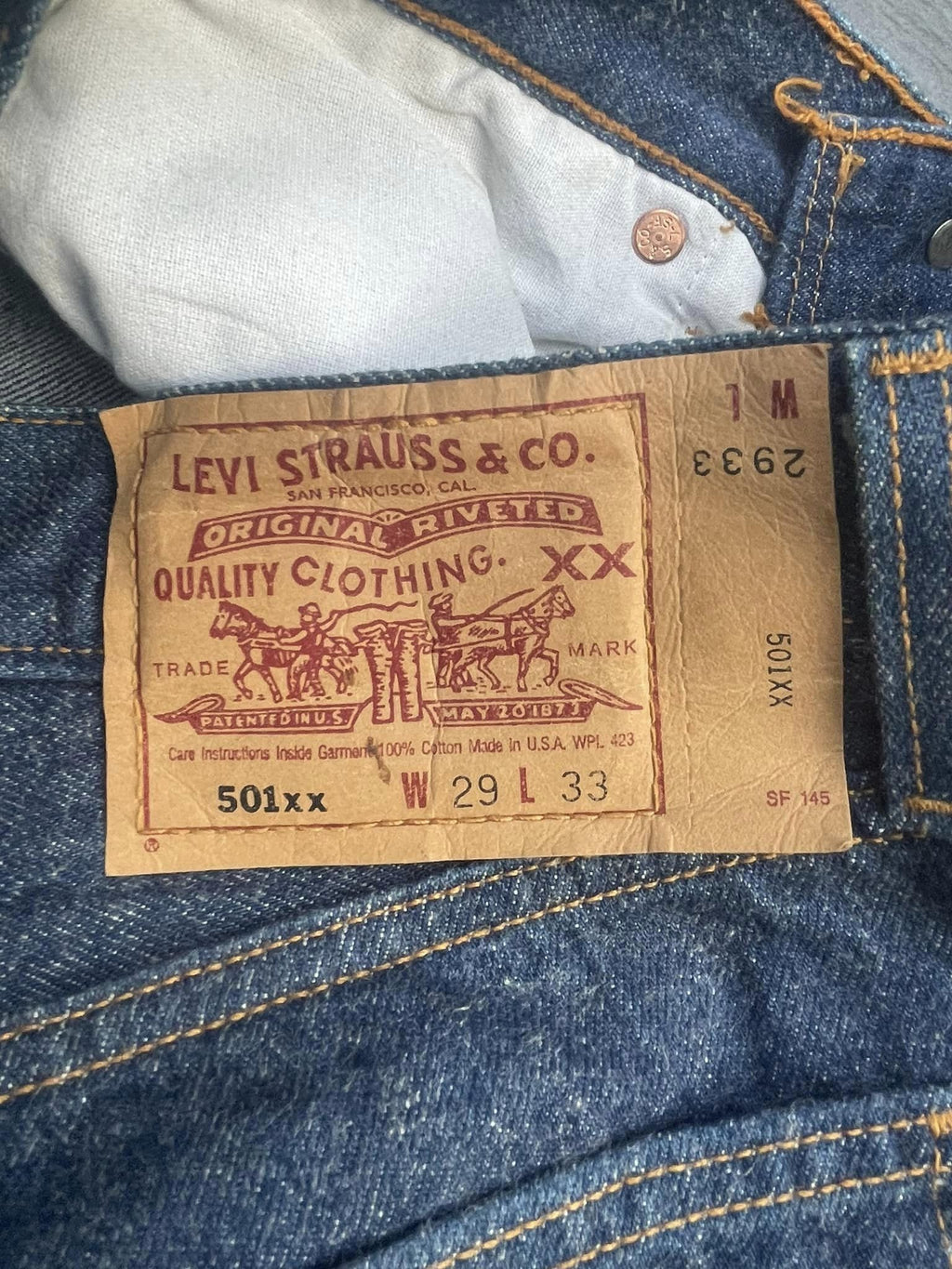 Vintage 1996 Levis 501 XX e Usa