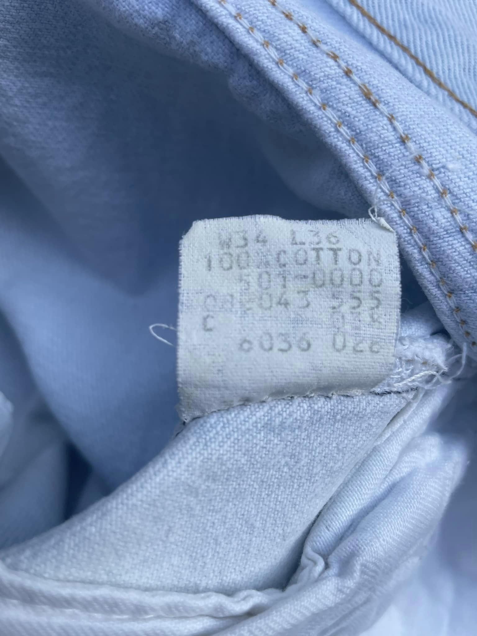 Vintage 1988 Levis 501 XX e Usa Faded Denim