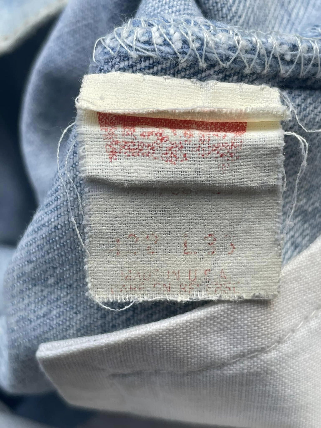 Vintage 1991 Levis 501 e Usa Faded Distressed