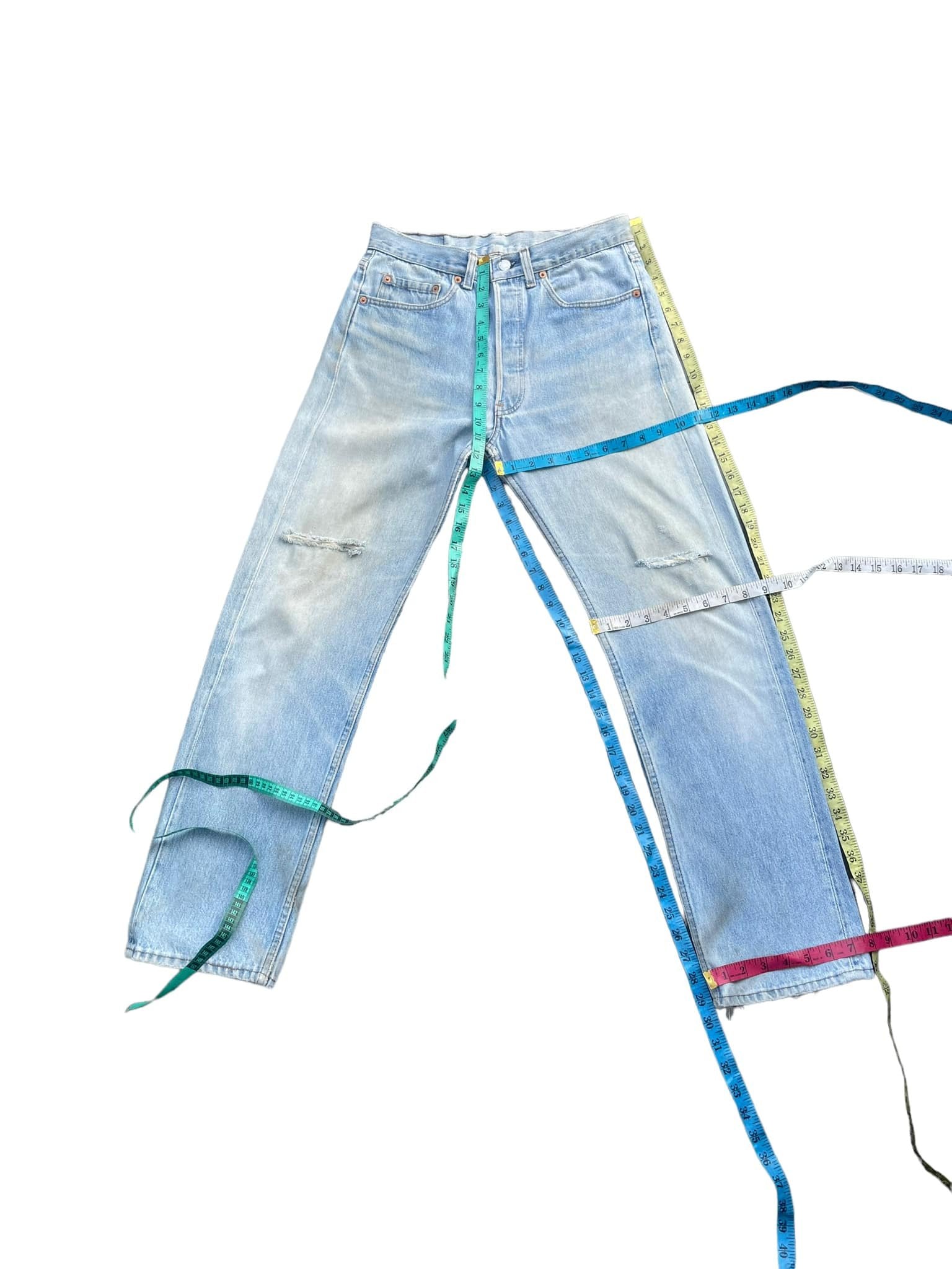 Vintage 1991 Levis 501 e Usa Faded Distressed