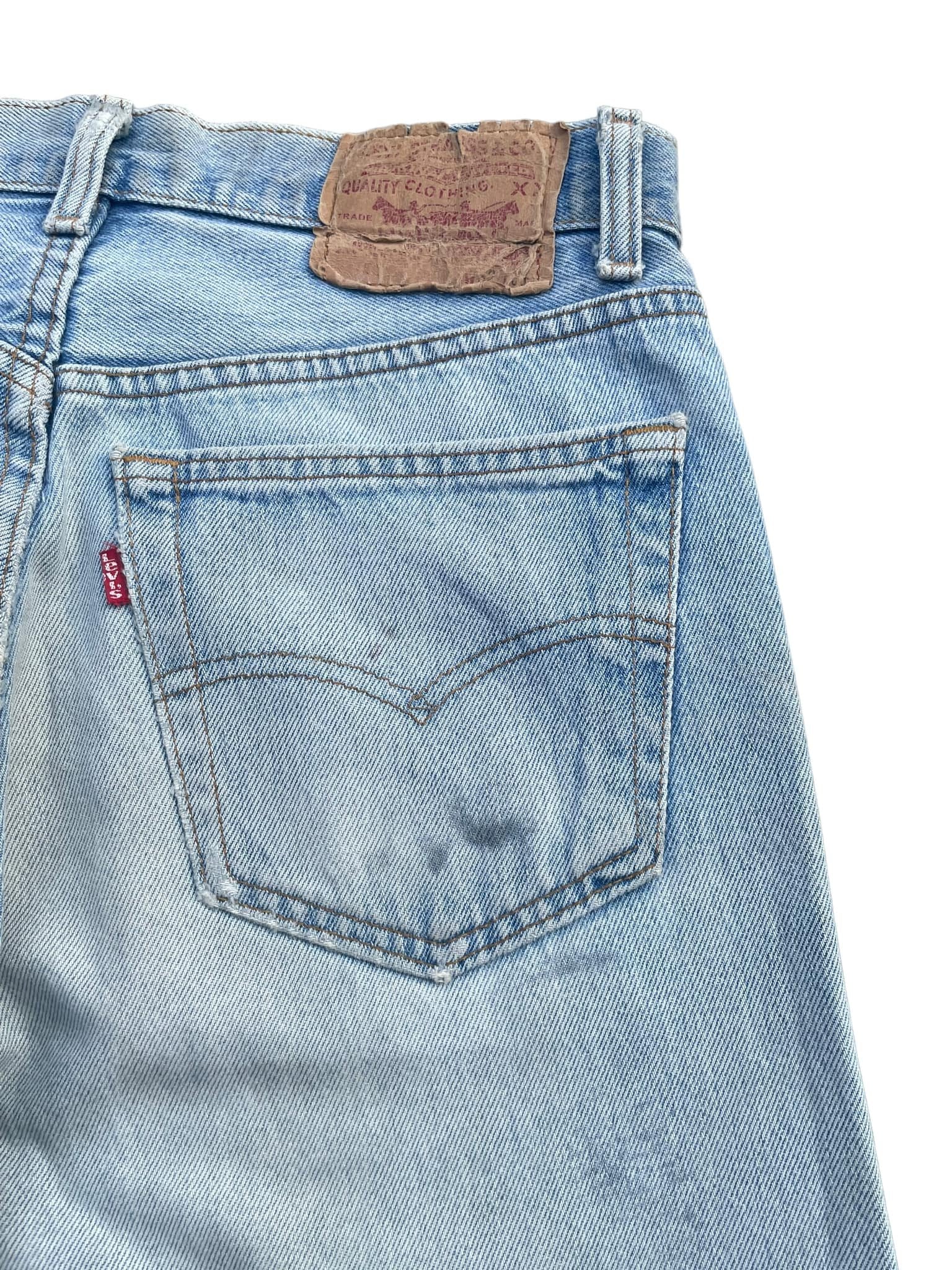 Vintage 1991 Levis 501 e Usa Faded Distressed