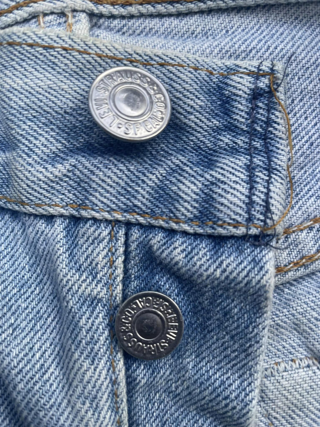 Vintage 1991 Levis 501 e Usa Faded Distressed