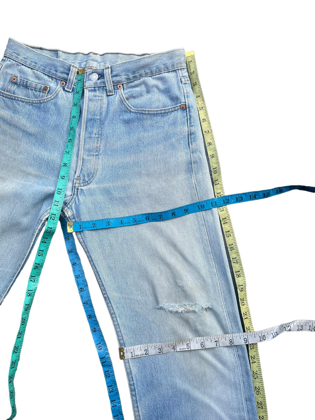 Vintage 1991 Levis 501 e Usa Faded Distressed