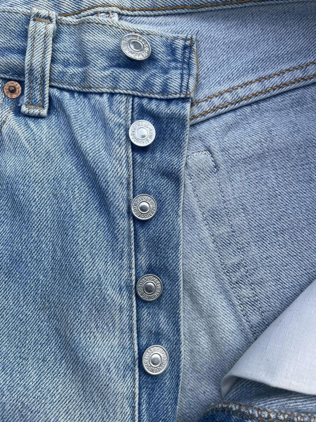 Vintage 1991 Levis 501 e Usa Faded Distressed