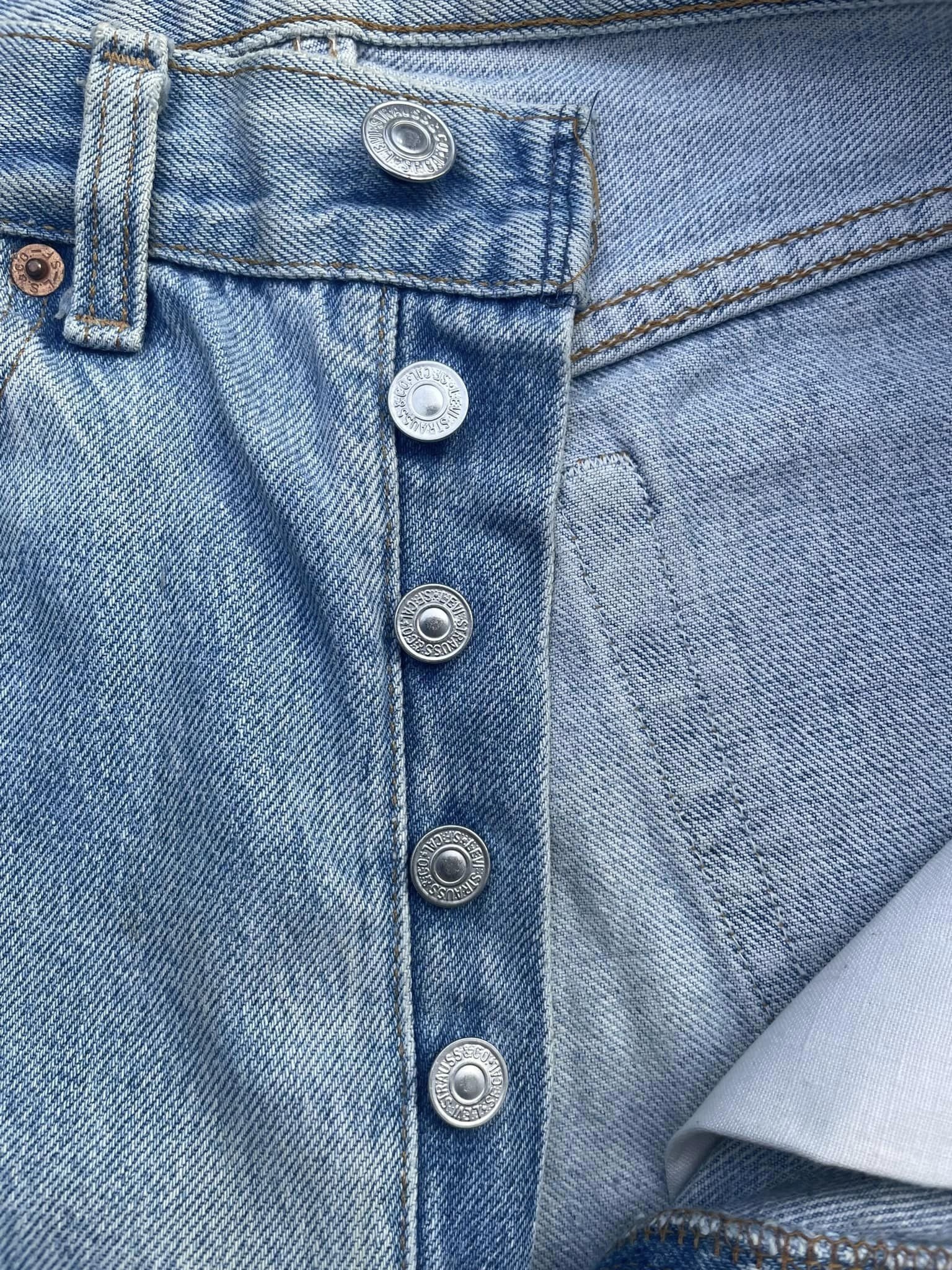 Vintage 1991 Levis 501 e Usa Faded Distressed