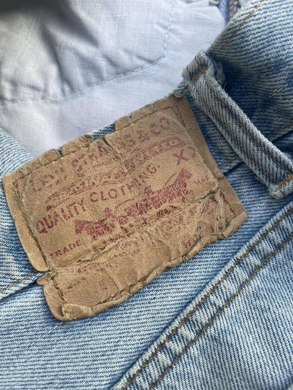 Vintage 1991 Levis 501 e Usa Faded Distressed