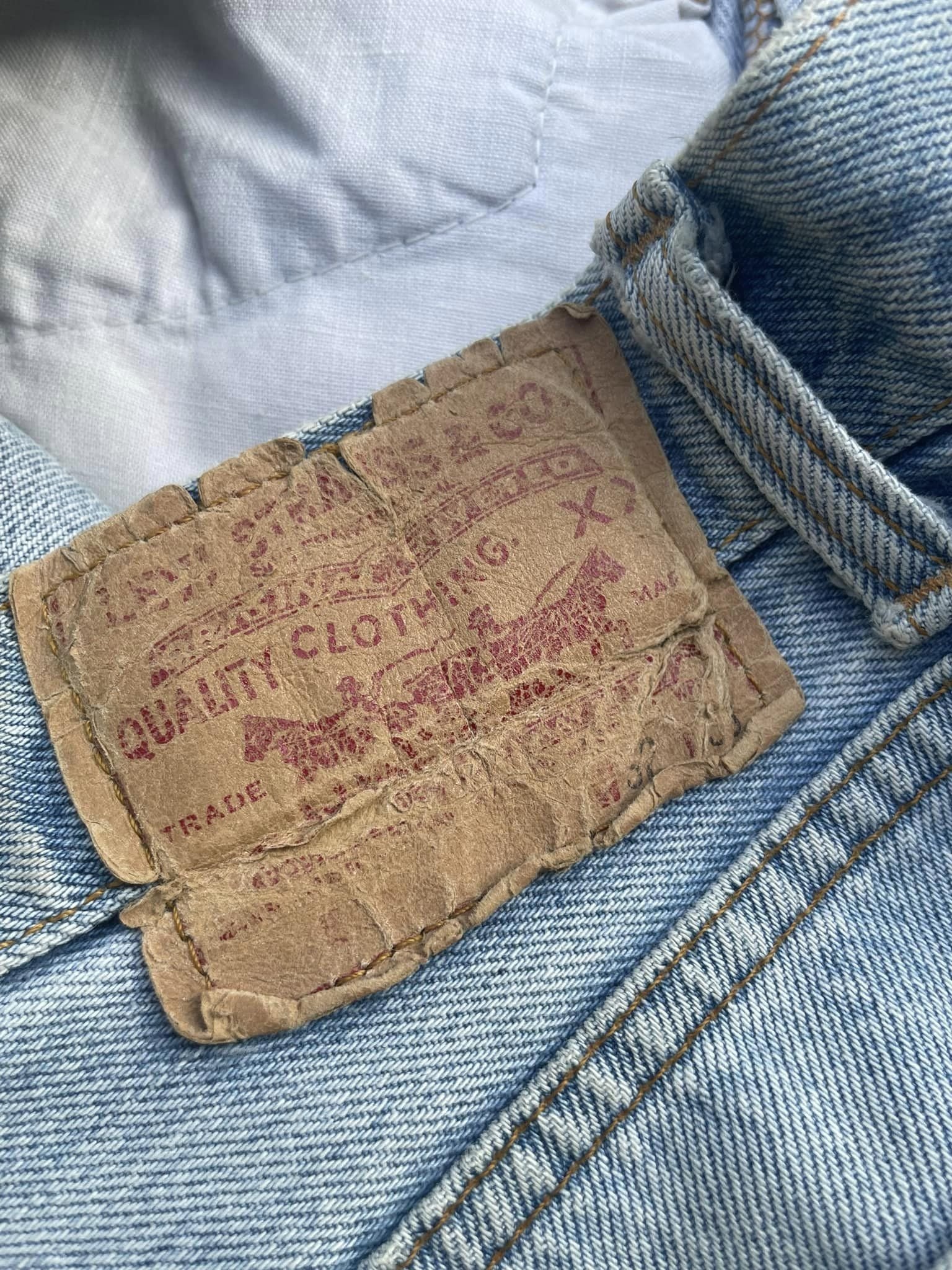 Vintage 1991 Levis 501 e Usa Faded Distressed