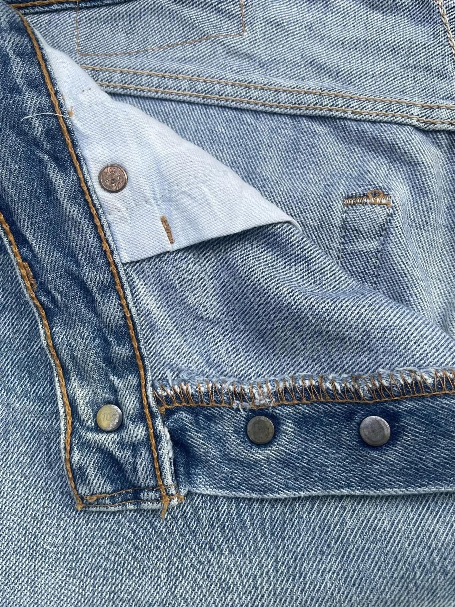 Vintage 1997 Levis 501 e Usa Faded Distressed