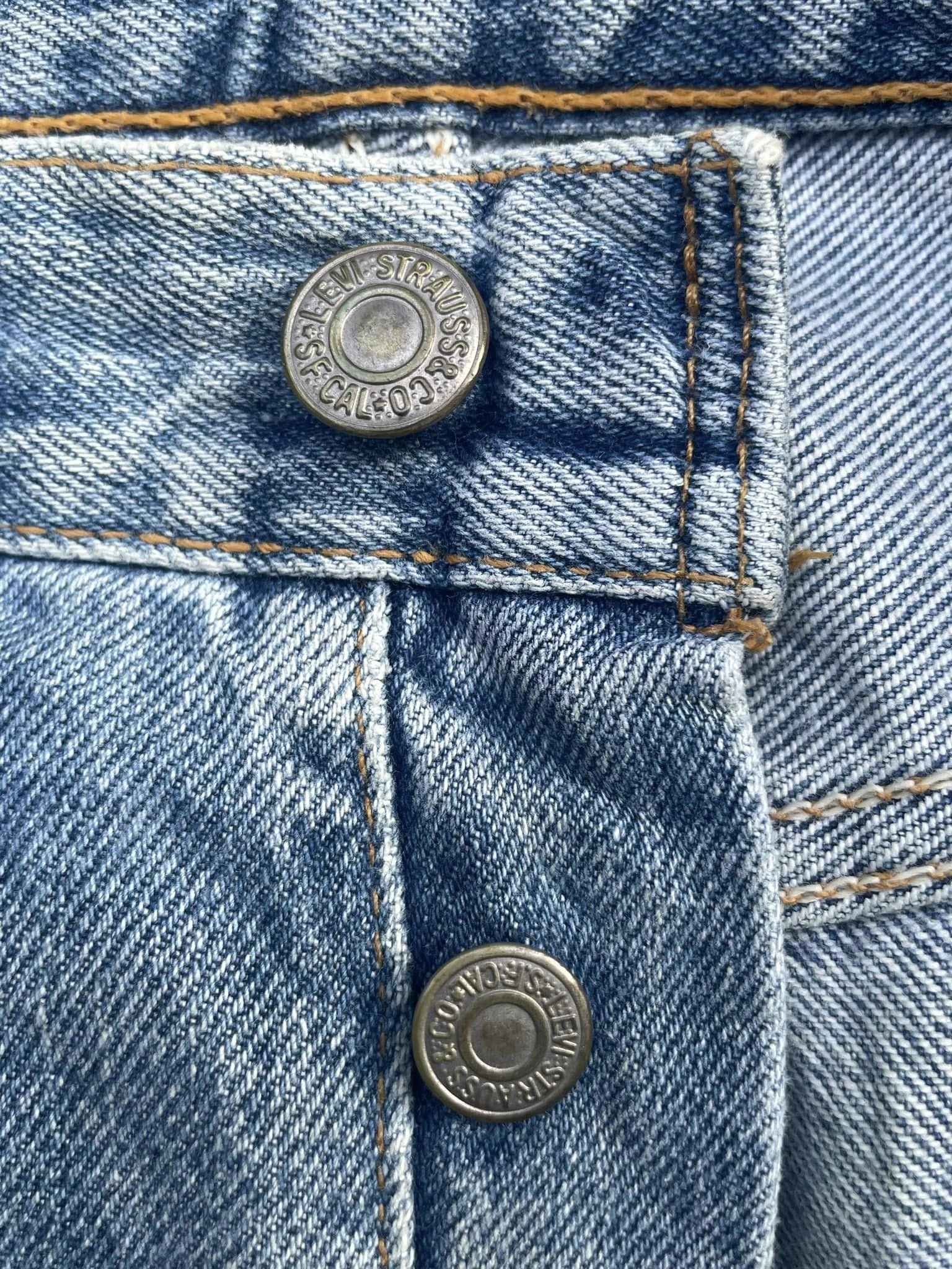 Vintage 1997 Levis 501 e Usa Faded Distressed