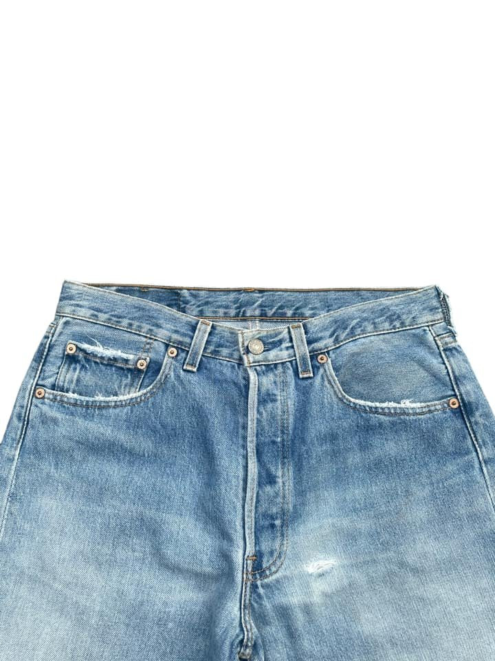 Vintage 1997 Levis 501 e Usa Faded Distressed