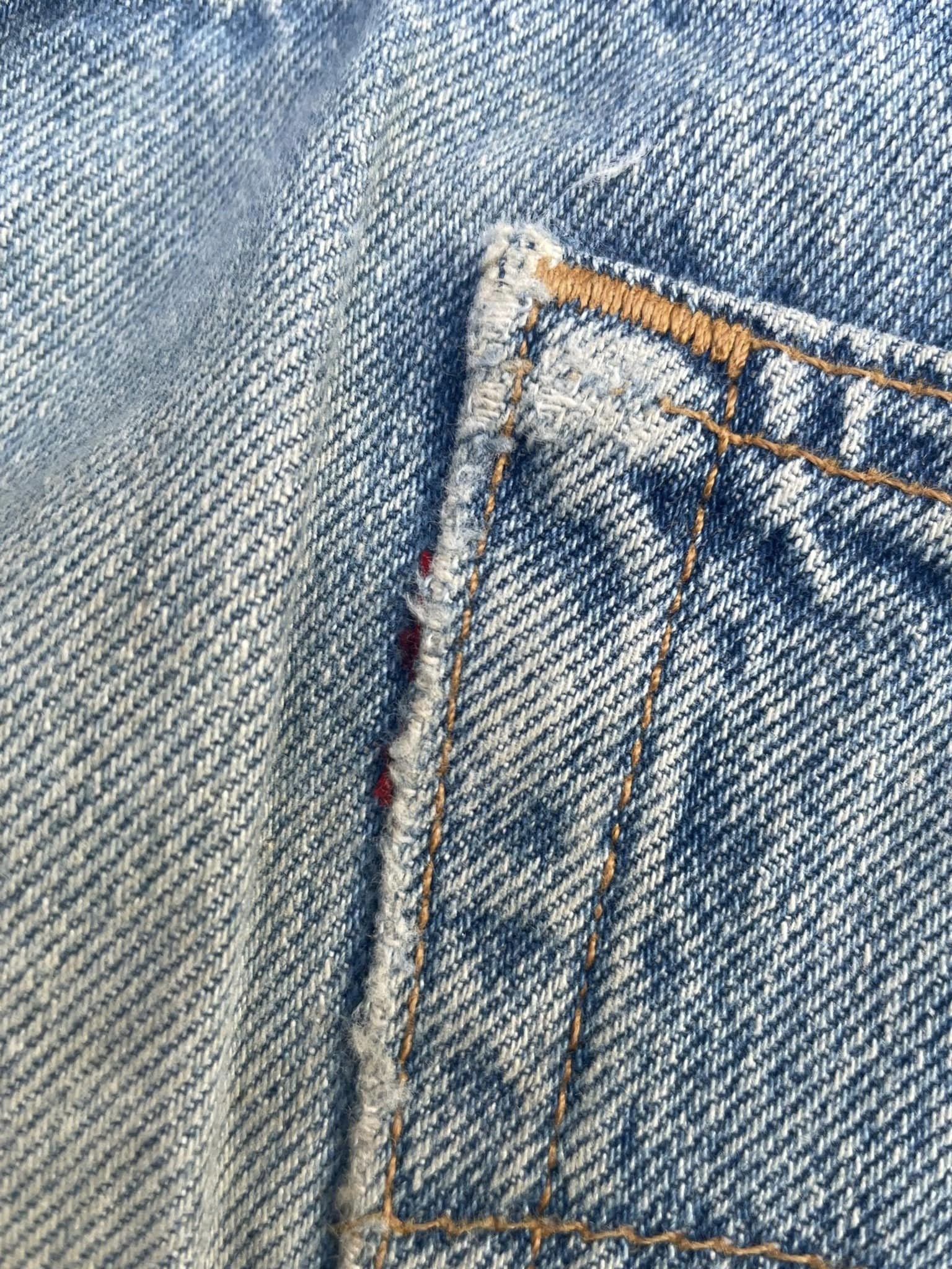 Vintage 1996 Levis 501 e Usa Irregular Faded Distressed