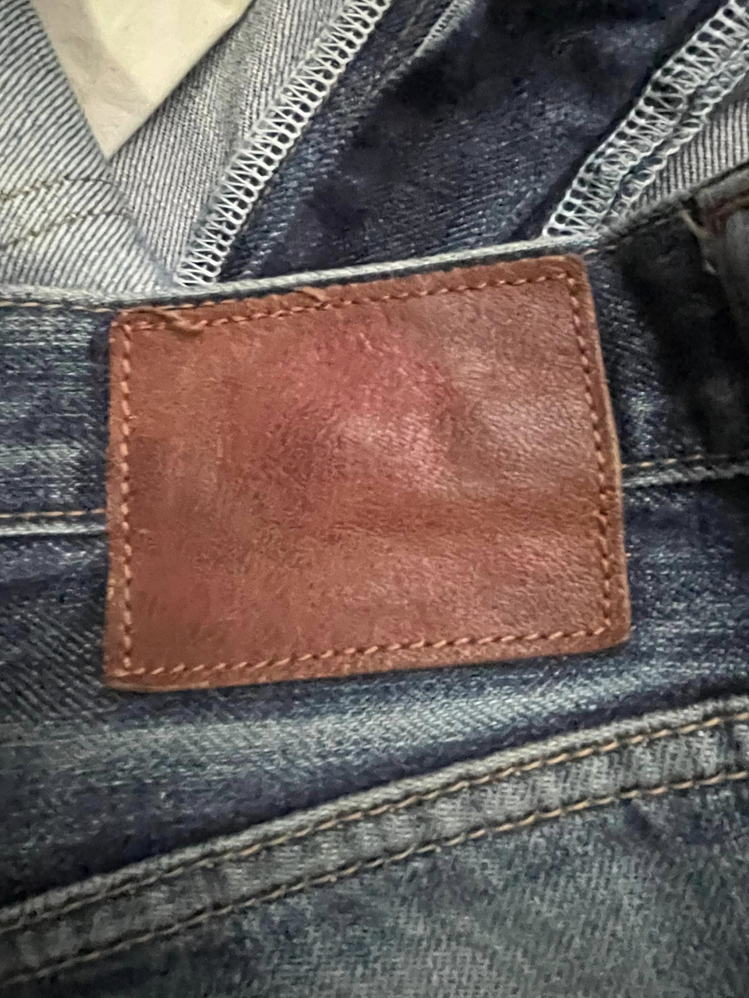 Vintage Blue Way Selvedge Distresed Denim
