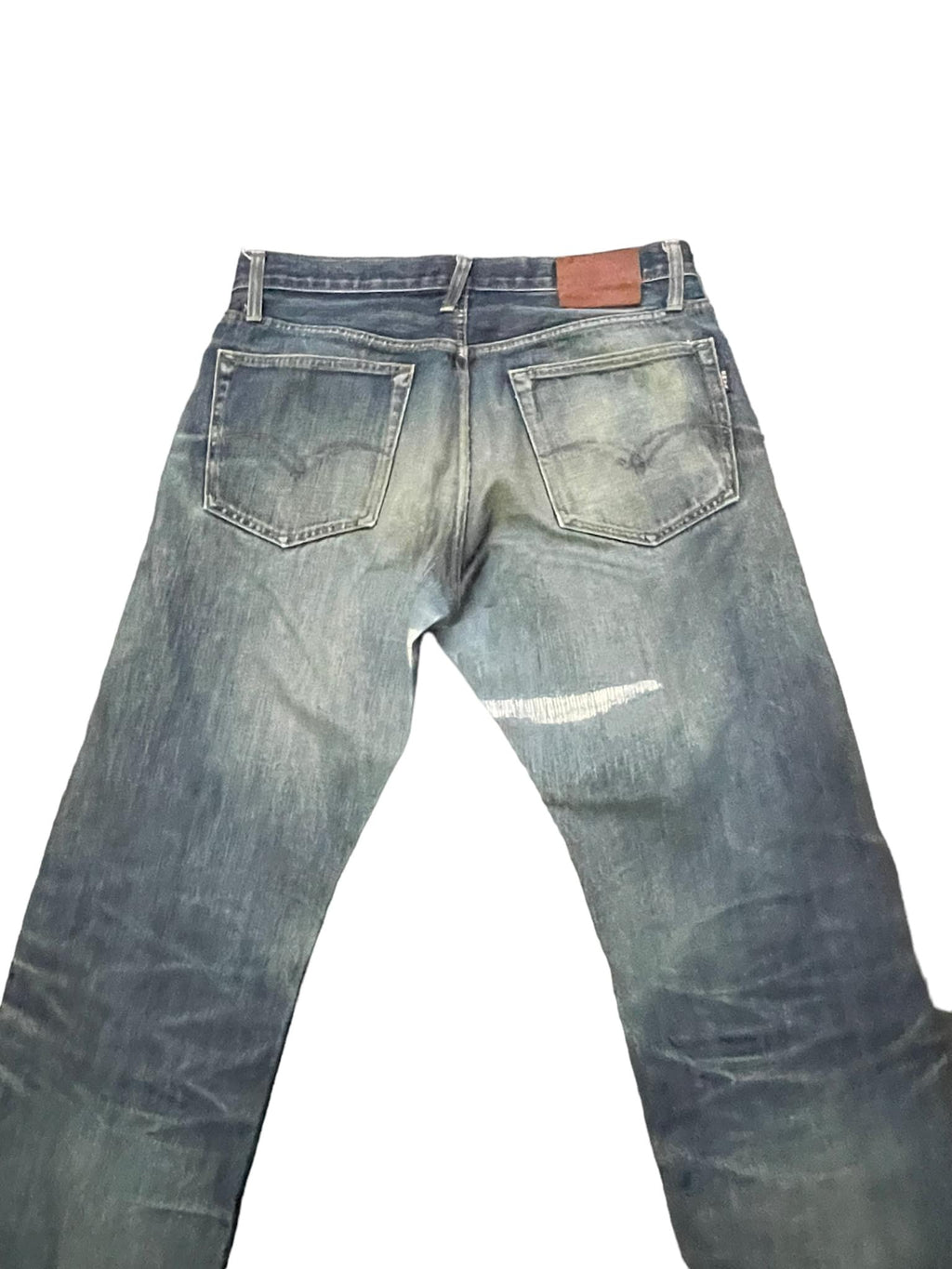 Vintage Blue Way Selvedge Distresed Denim