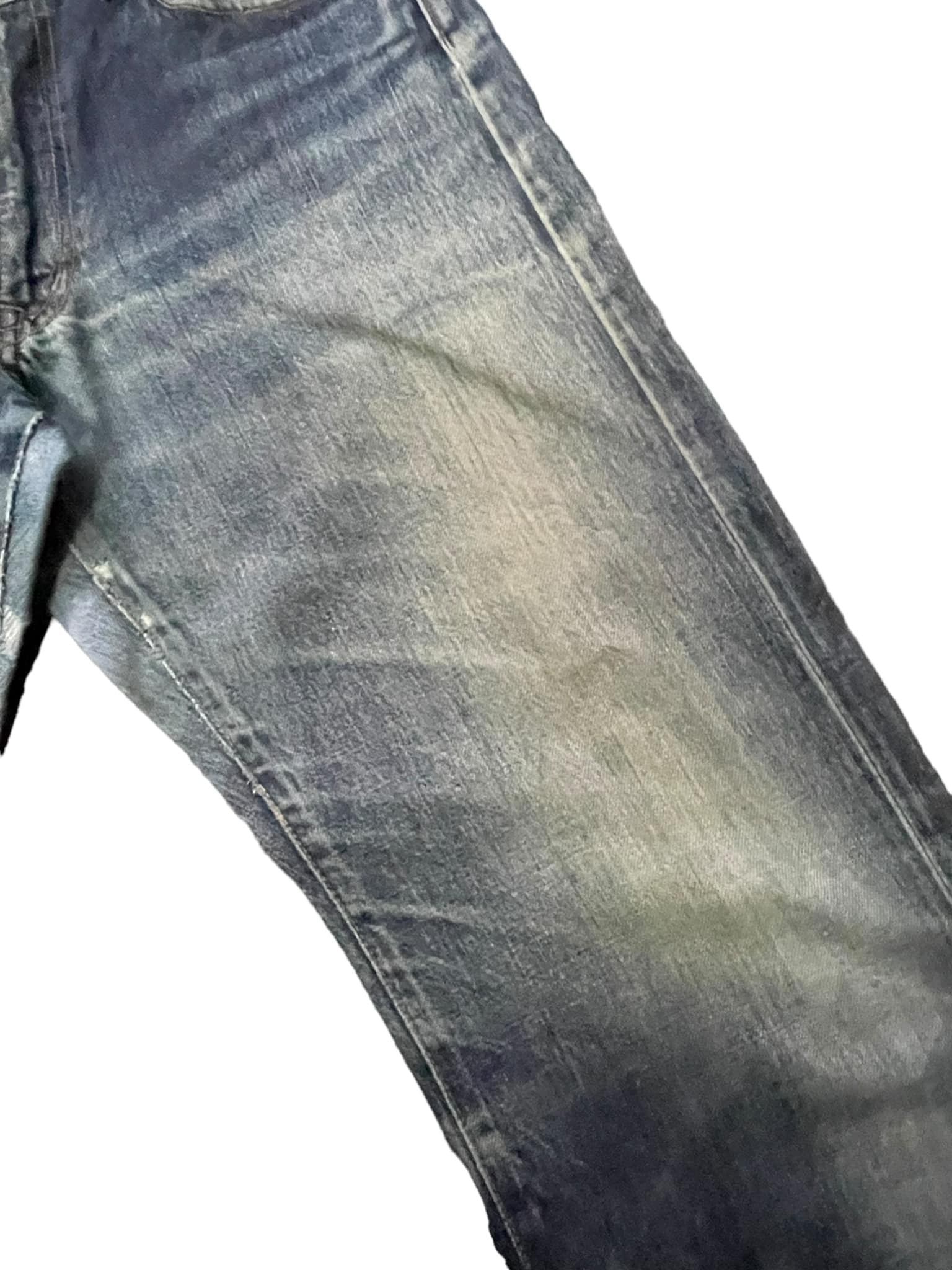 Vintage Blue Way Selvedge Distresed Denim