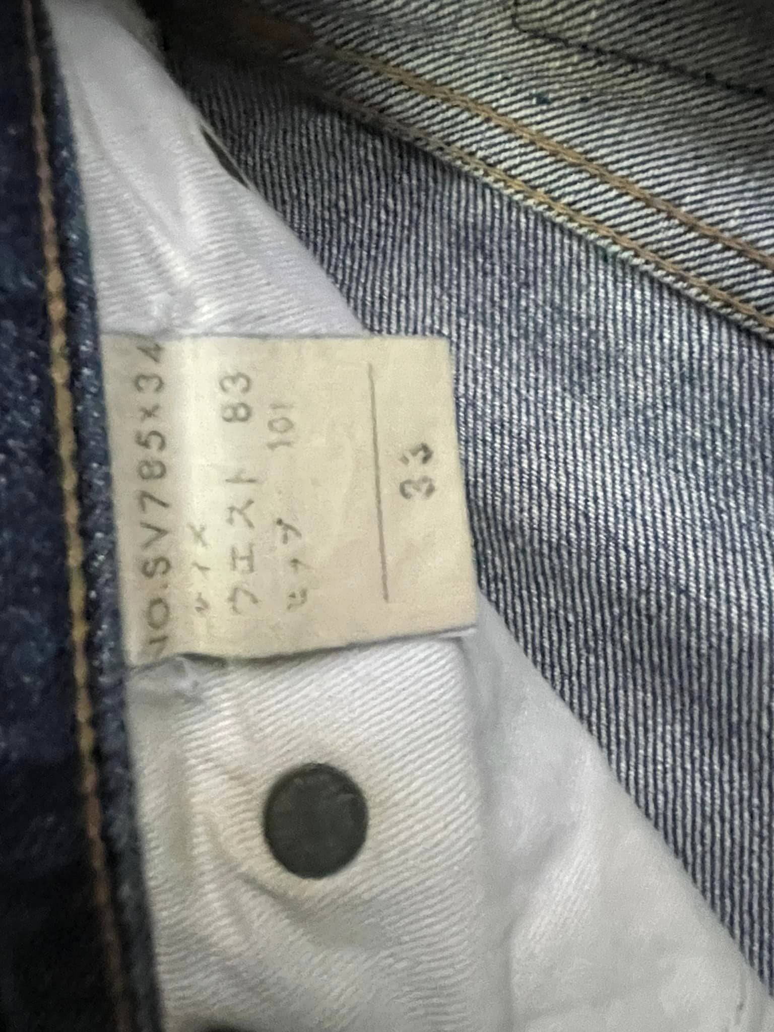 Vintage Blue Way Selvedge Distresed Denim