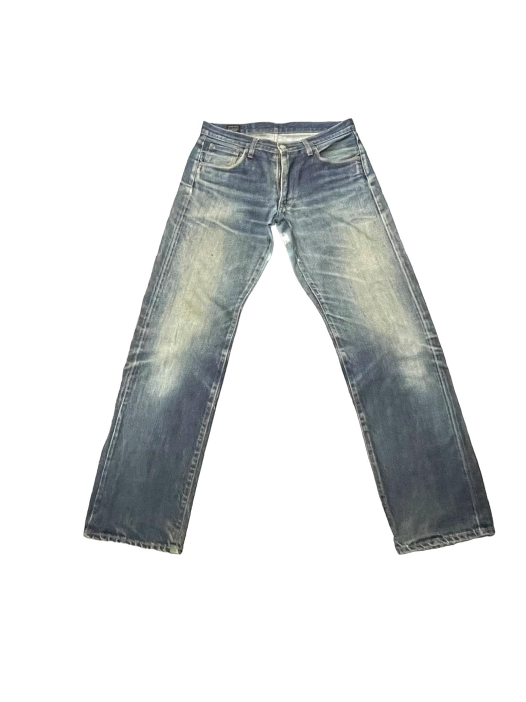 Vintage Blue Way Selvedge Distresed Denim