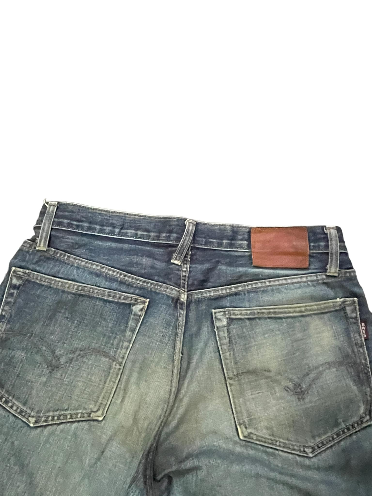 Vintage Blue Way Selvedge Distresed Denim