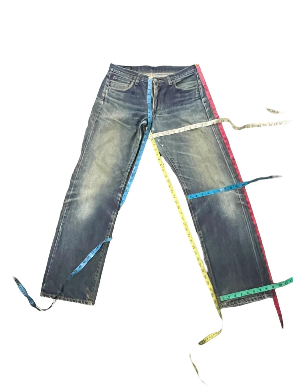 Vintage Blue Way Selvedge Distresed Denim