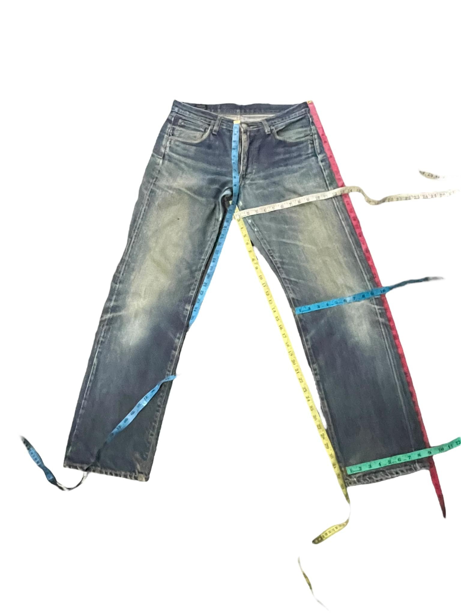 Vintage Blue Way Selvedge Distresed Denim