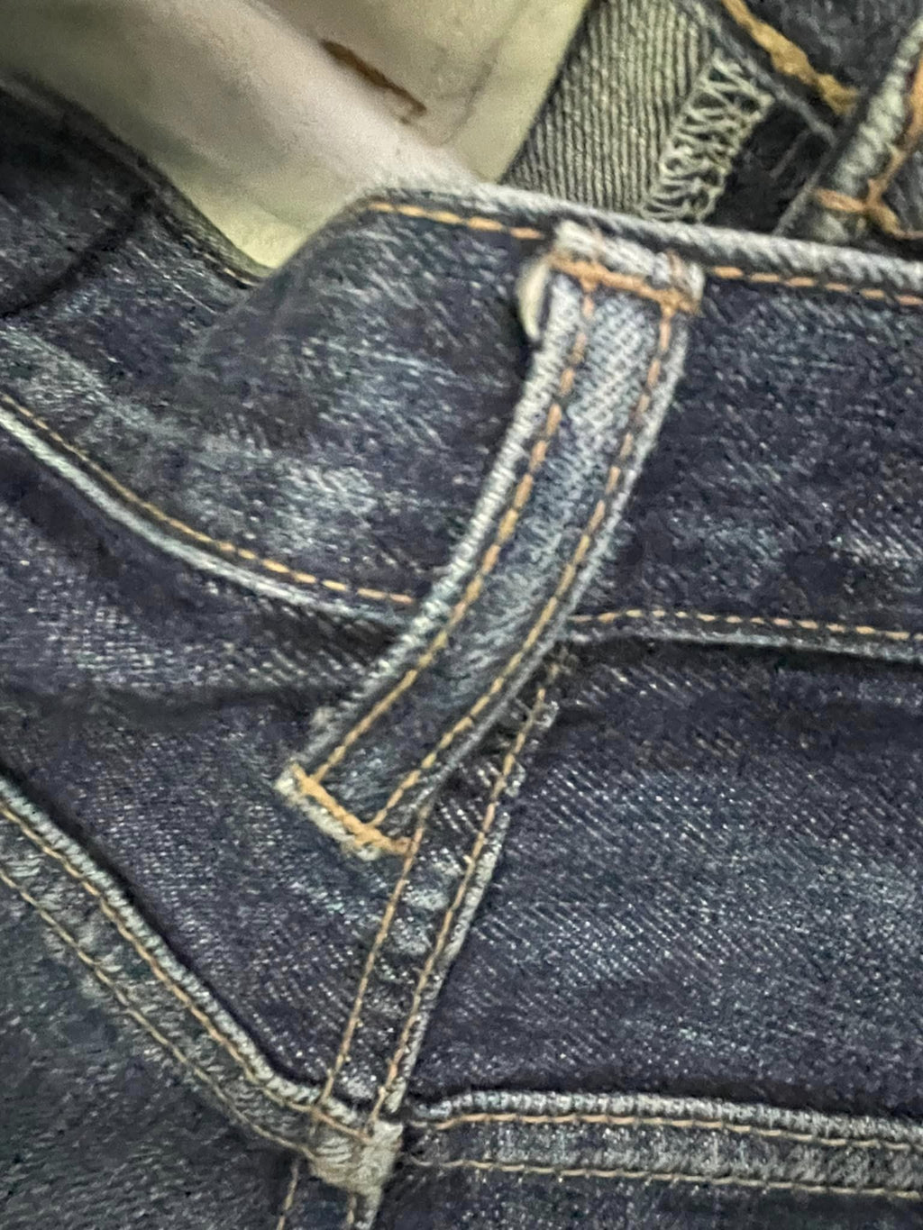 Vintage Blue Way Selvedge Distresed Denim