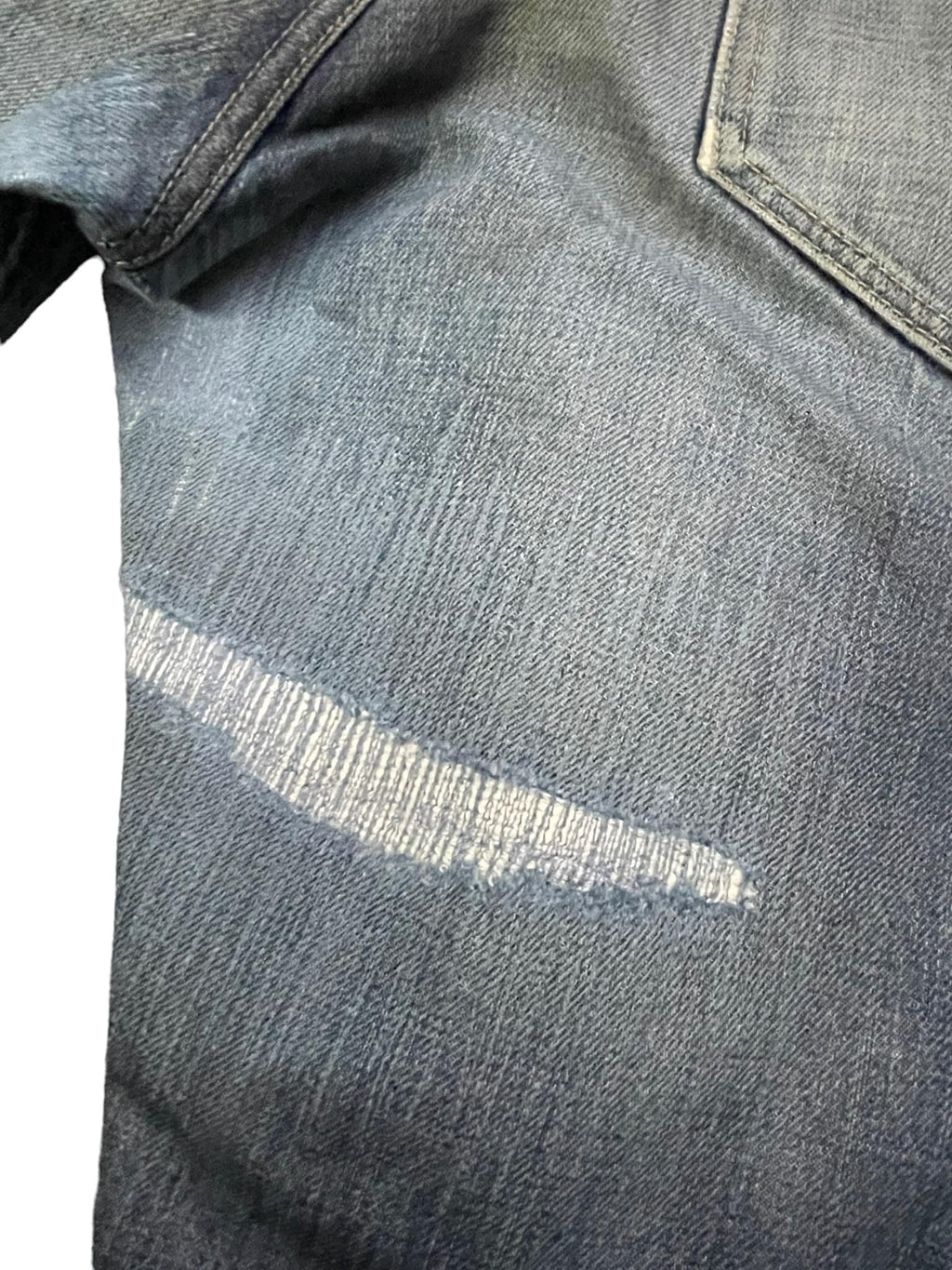 Vintage Blue Way Selvedge Distresed Denim
