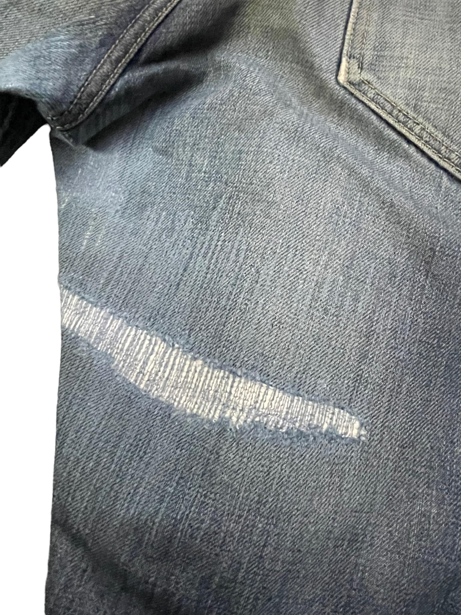 Vintage Blue Way Selvedge Distresed Denim