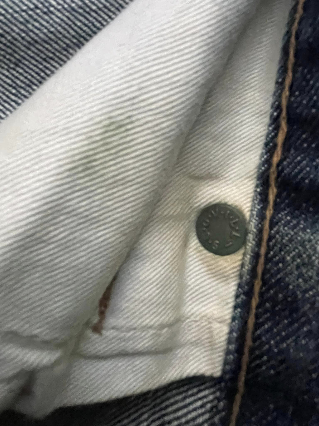 Vintage Blue Way Selvedge Distresed Denim