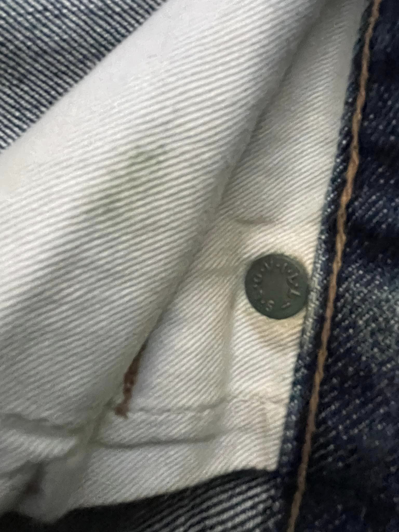 Vintage Blue Way Selvedge Distresed Denim