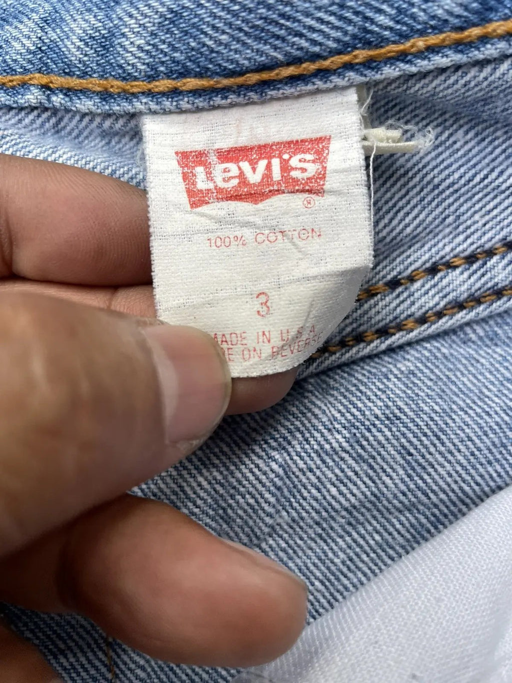 Vintage 1990 Levis 501 e Faded Distressed
