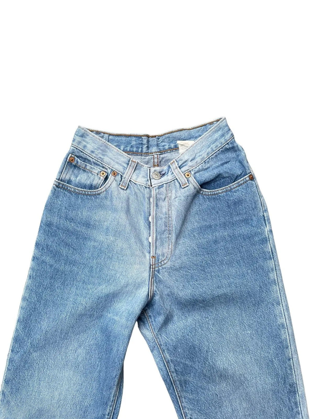 Vintage 1990 Levis 501 e Faded Distressed