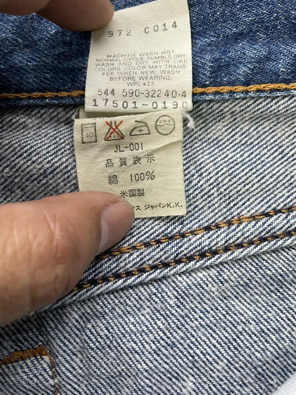 Vintage 1990 Levis 501 e Jeans