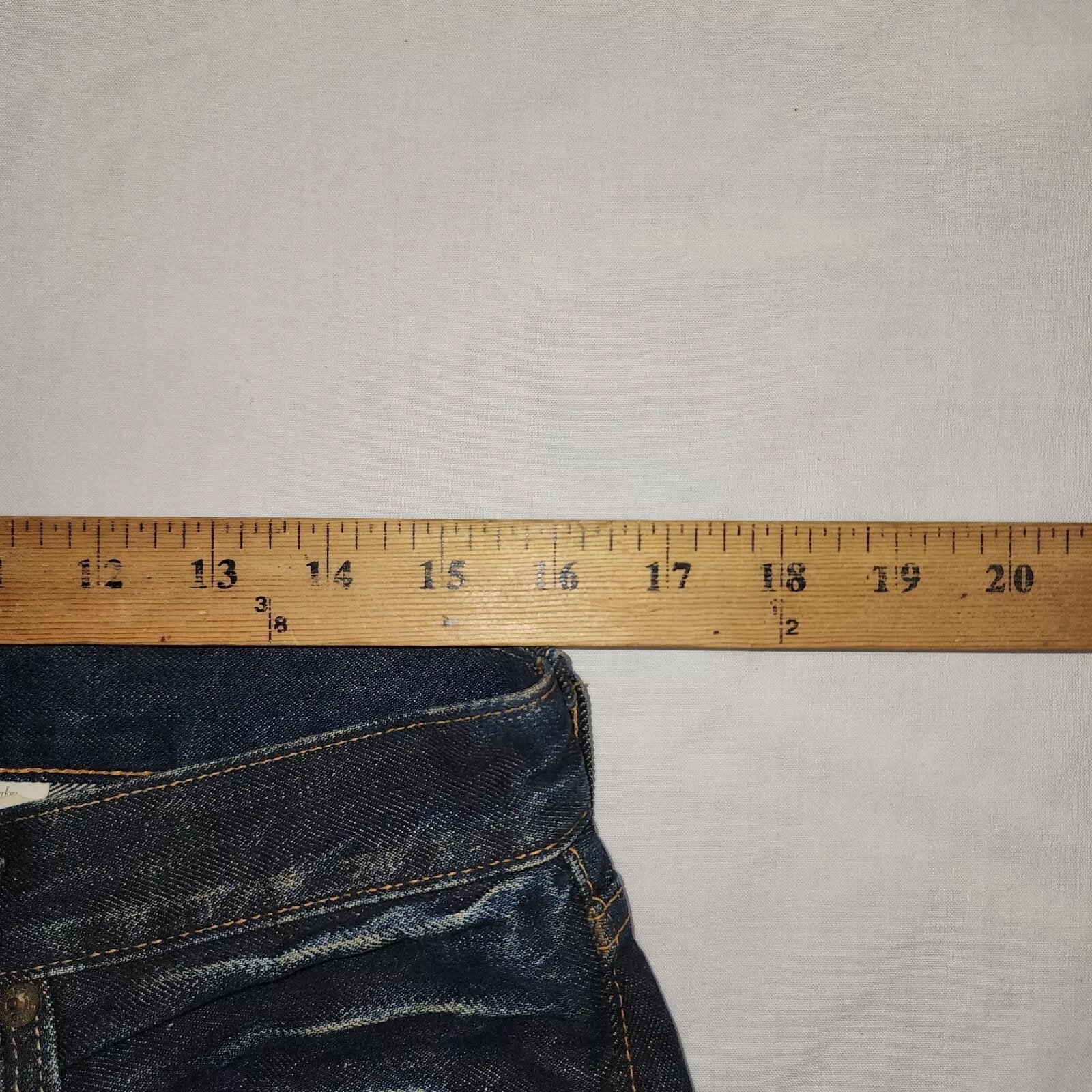 Levi Strauss Selvedge Denim Jeans Men's 32 x 33 Dark Wash Blue Button Fly