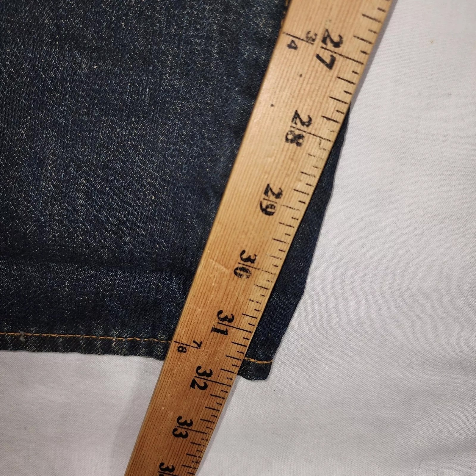 Levi Strauss Selvedge Denim Jeans Men's 32 x 33 Dark Wash Blue Button Fly