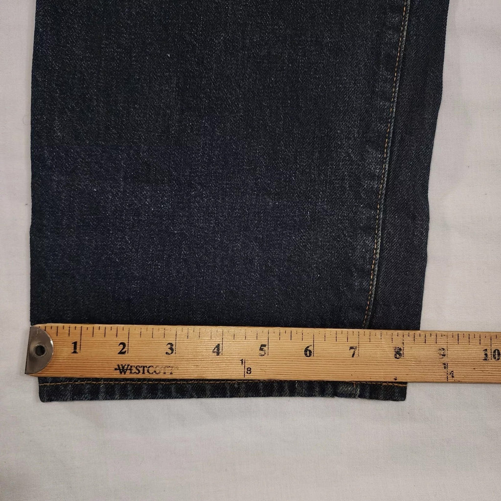 Levi Strauss Selvedge Denim Jeans Men's 32 x 33 Dark Wash Blue Button Fly
