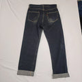 Levi Strauss Selvedge Denim Jeans Men's 32 x 33 Dark Wash Blue Button Fly