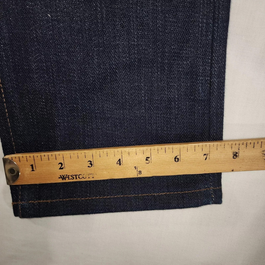 Unbranded Brand Selvedge Jeans Mens 32x32 Blue Indigo Slub Raw Denim Button Fly