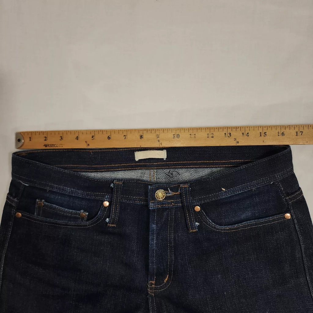 Unbranded Brand Selvedge Jeans Mens 32x32 Blue Indigo Slub Raw Denim Button Fly