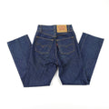 VINTAGE LEVIS 501 BUTTON FLY DARK WASH JEANS WAIST 23”/24”