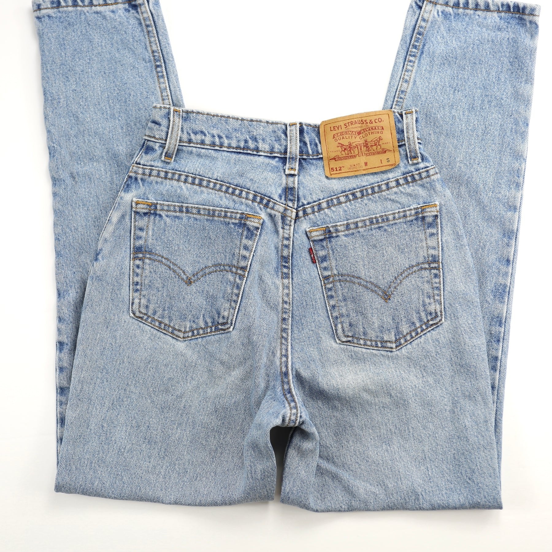 VINTAGE LEVIS 512 MEDIUM WASH HIGH WAISTED JEANS