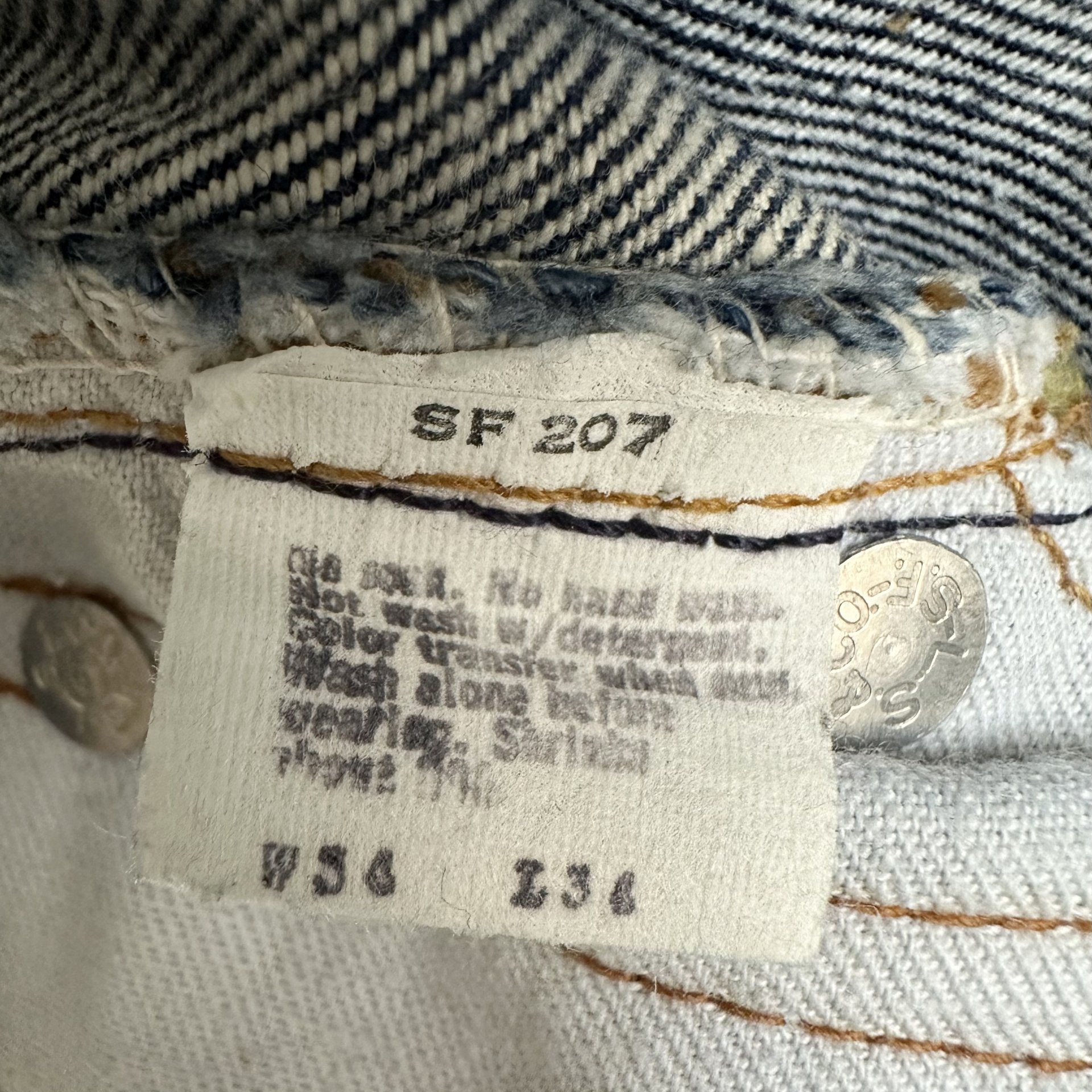 Early 70s Levi’s single stitch 505 one wash golden size