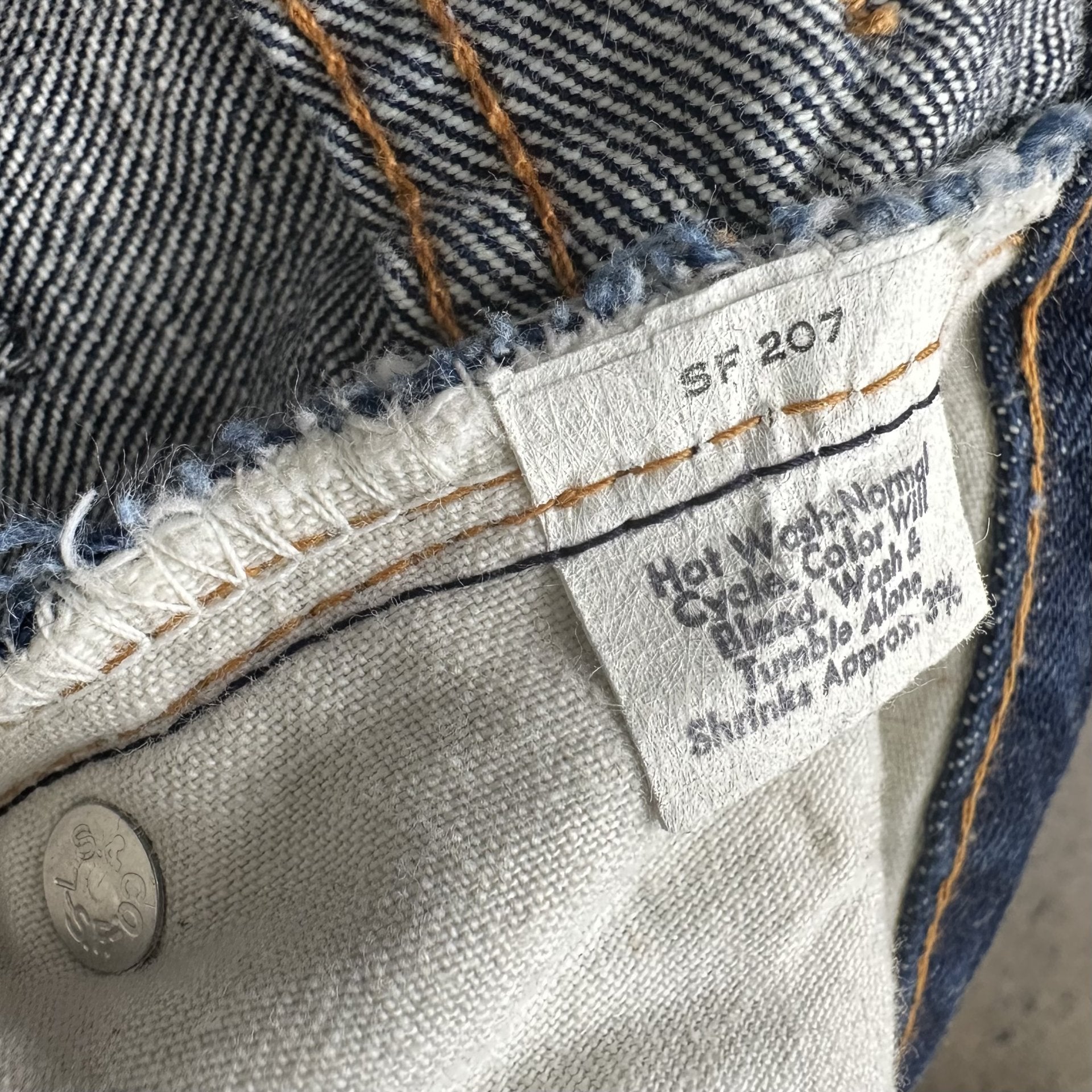 Early 70s Levi’s one-wash single stitch 517